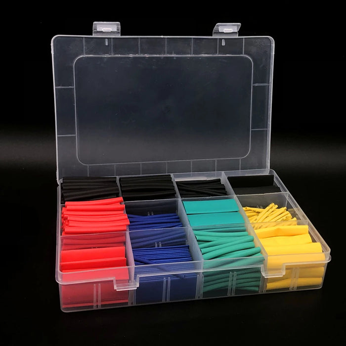 127-750pcs Heat-shrink Tubing Thermoresistant Tube Heat Shrink Wrapping Kit Electrical Connection Wire Cable Insulation Sleeving