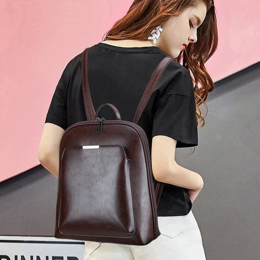 Women Leather Backpack