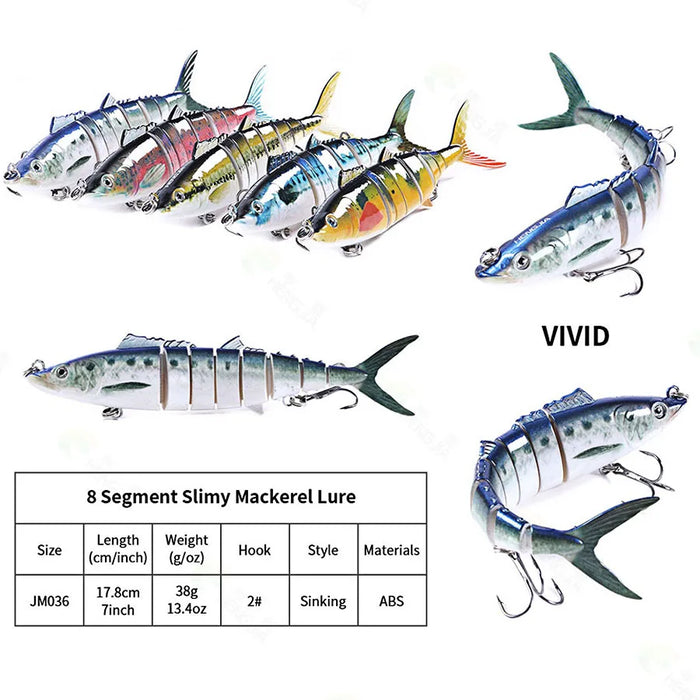 8-Segment Jointed Floating Lure