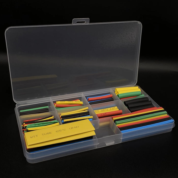 127-750pcs Heat-shrink Tubing Thermoresistant Tube Heat Shrink Wrapping Kit Electrical Connection Wire Cable Insulation Sleeving