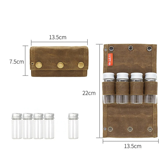 皮革香料罐储物袋