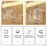 2/5 Kitchen Shelf Support Adhesive Nails Cabinet Partition Bracket Wall Stickers Hooks Home Storage Organization Garden