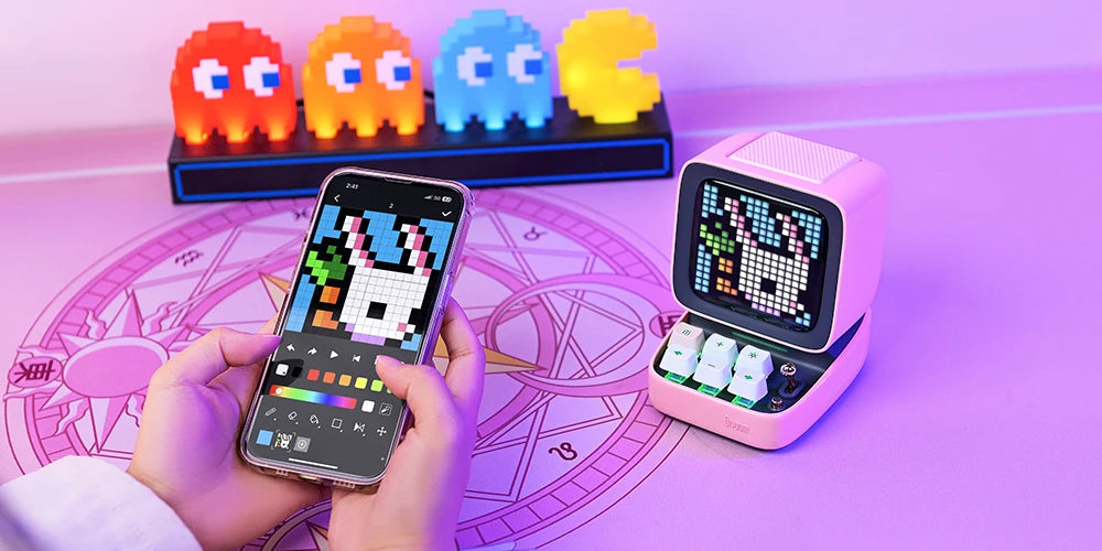 Retro Pixel Art Bluetooth Portable Speaker