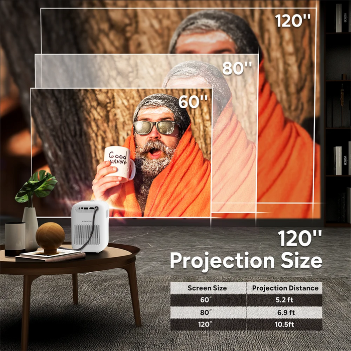 WEWATCH V30 ポータブルミニスマートプロジェクター