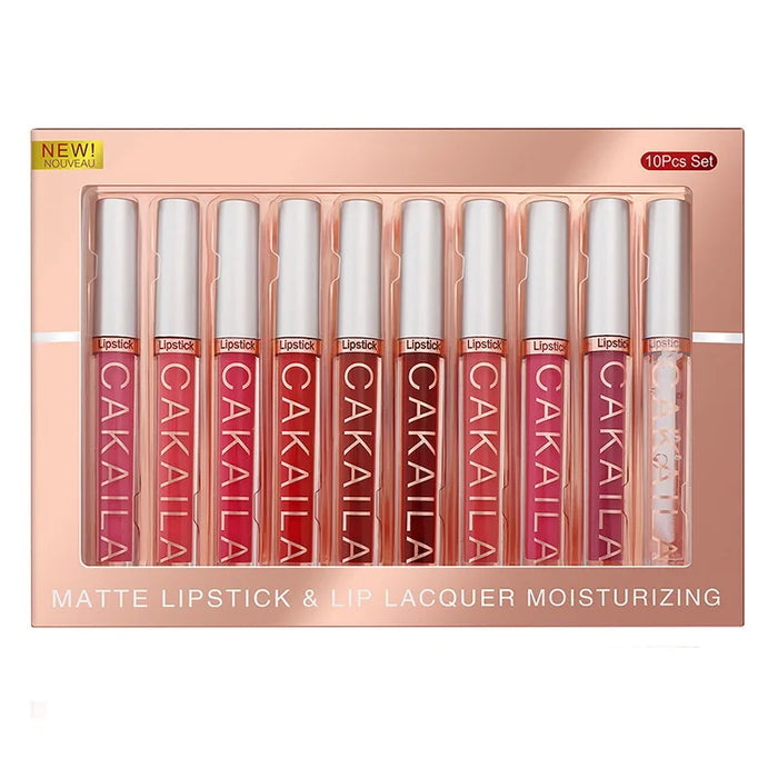 10Pcs/Set Matte Liquid Lipstick