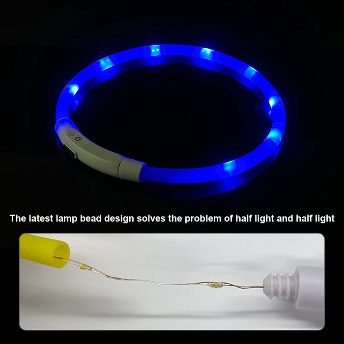 Glow In The Dark LED Dog Safety Collar