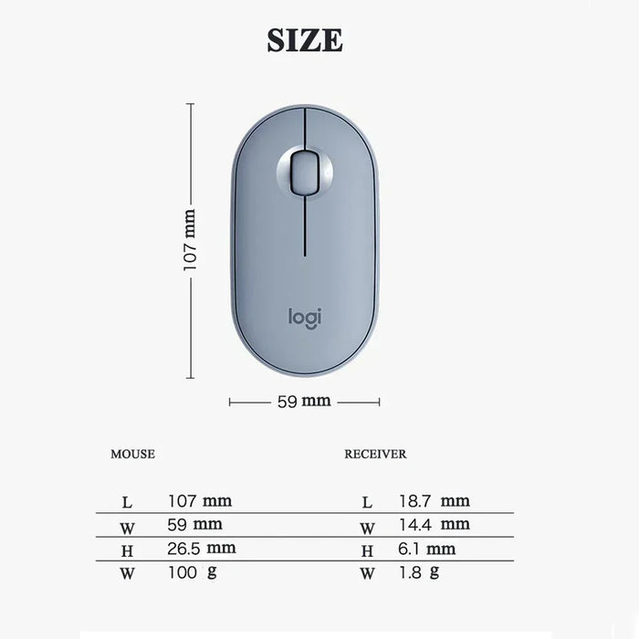 Mouse Portable Pebble Shape